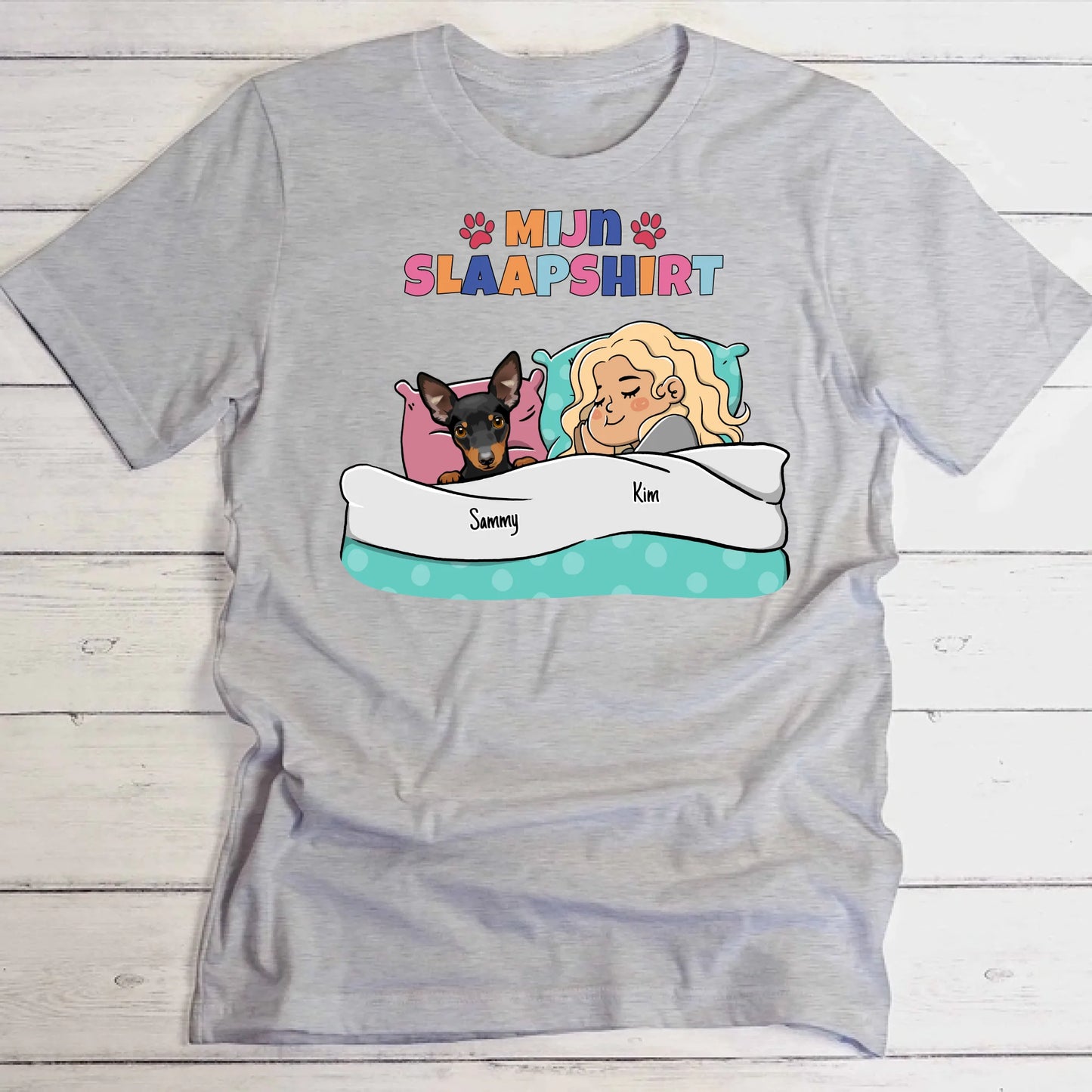 Mijn officiële slaapshirt - Gepersonaliseerde T-shirt