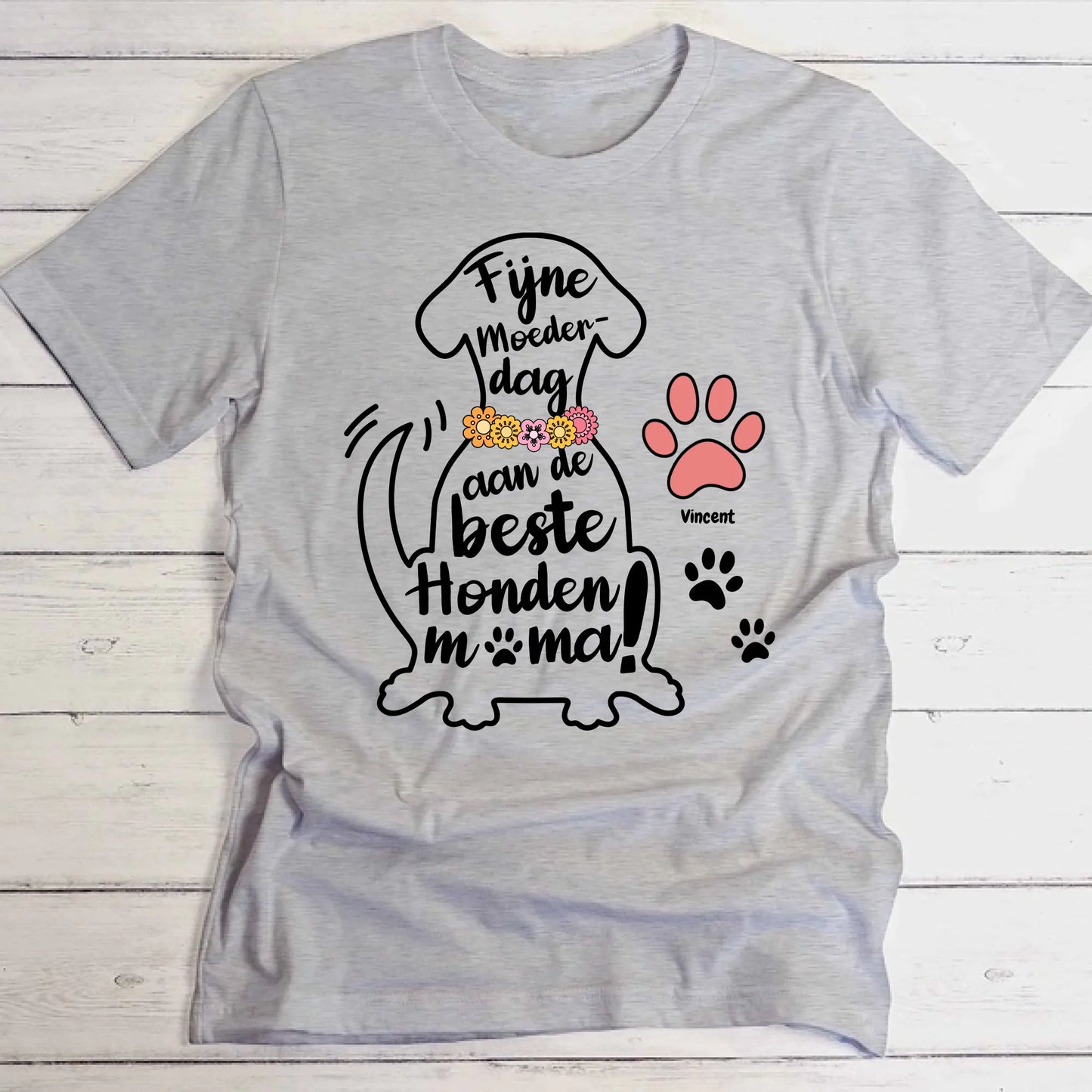Beste Hondenmama - Gepersonaliseerde T-Shirt
