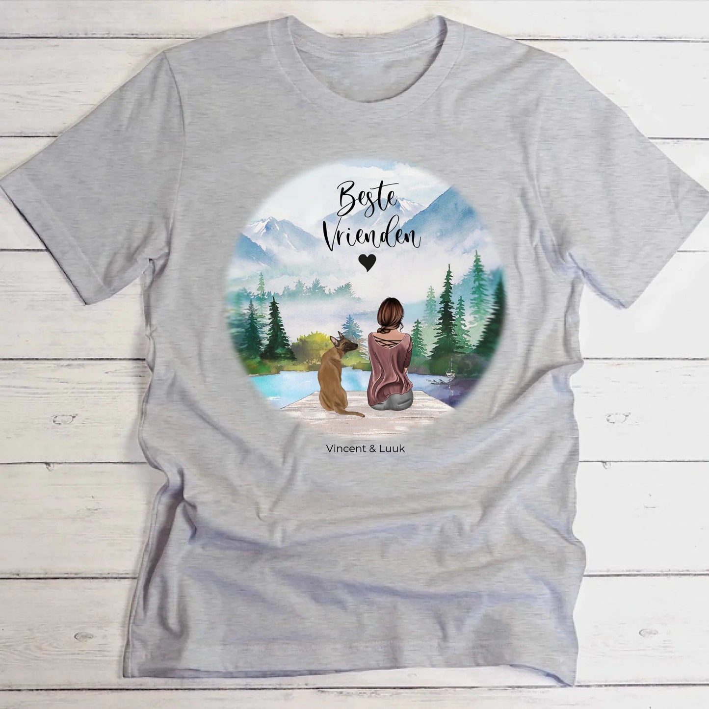 Onderweg met huisdieren - Gepersonaliseerde T-Shirt
