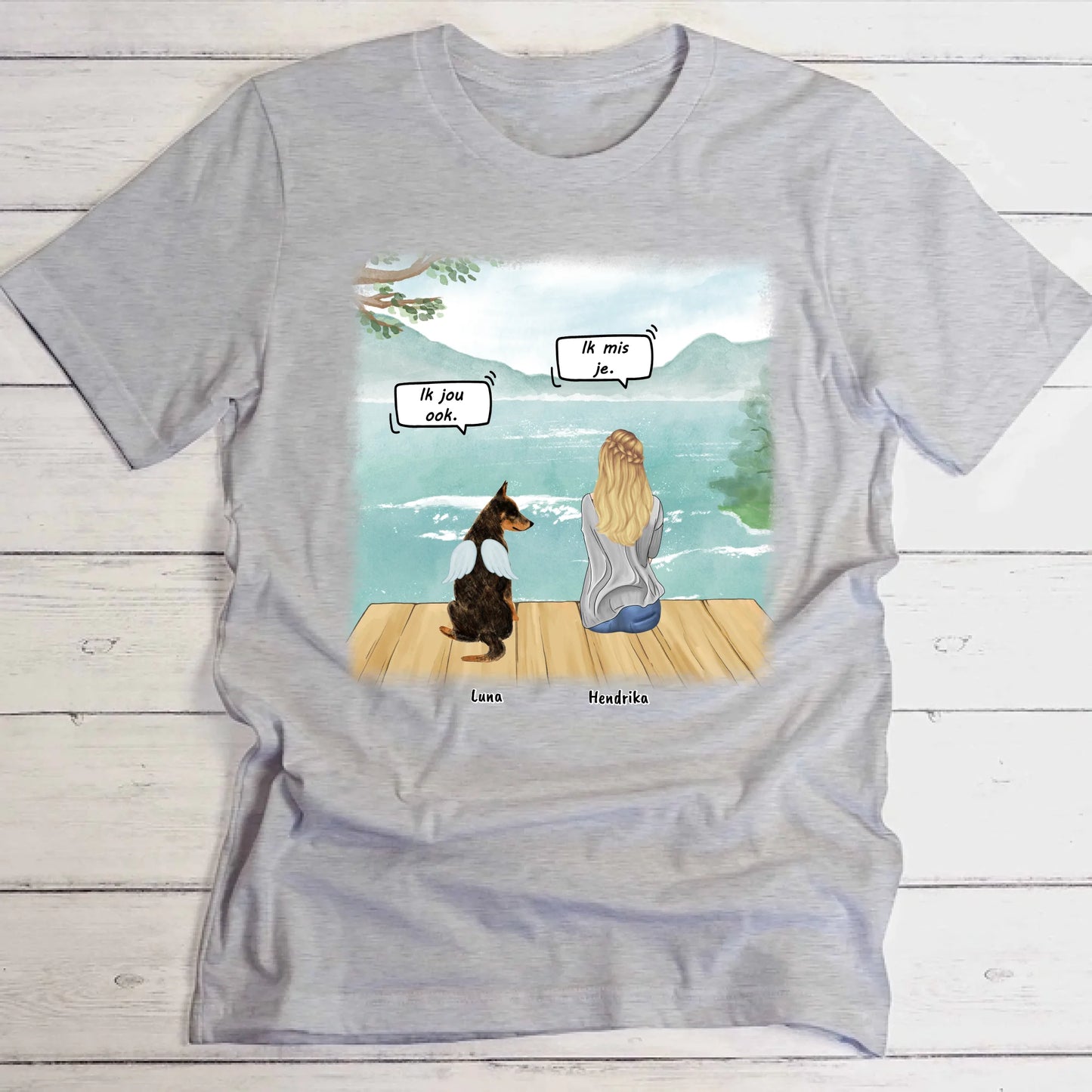 Ik mis je - Gepersonaliseerde T-Shirt