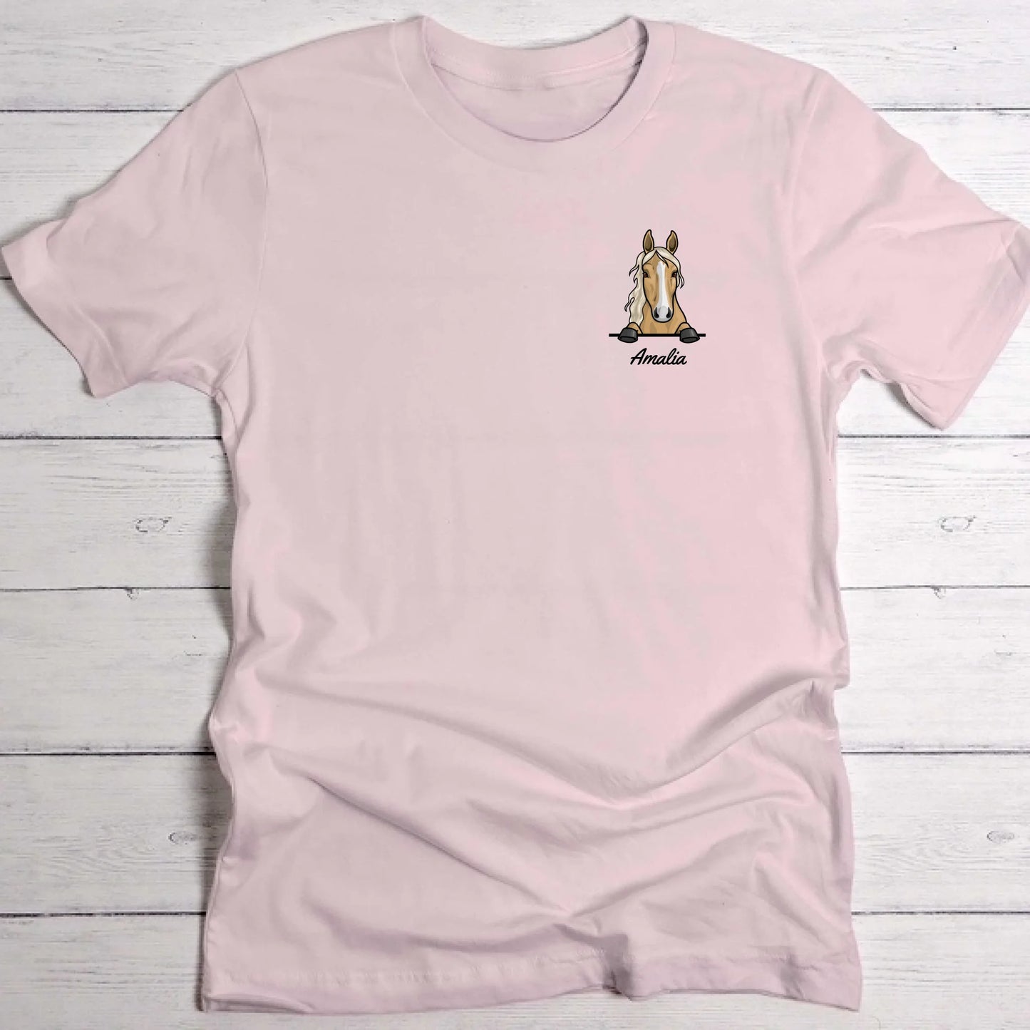 Spionerende paarden - Gepersonaliseerd T-Shirt