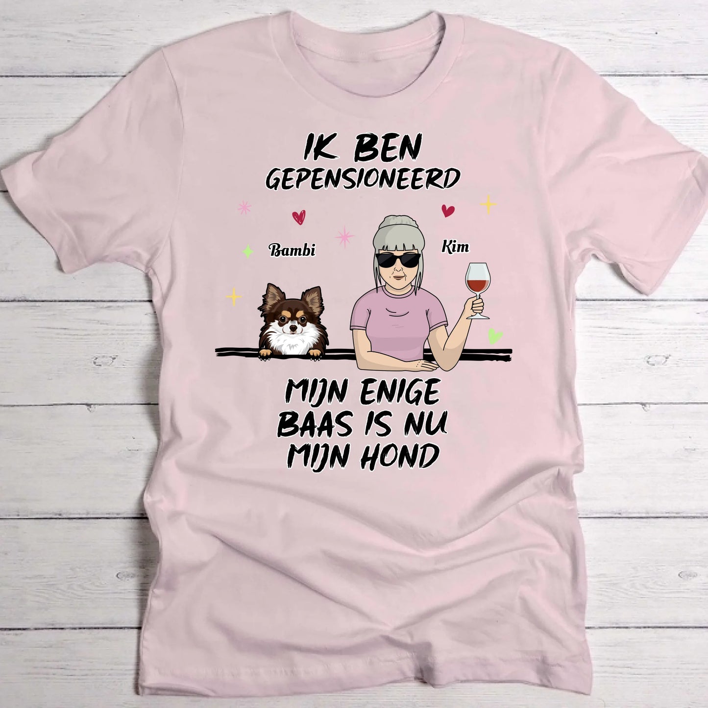 Ik ben gepensioneerd - Gepersonaliseerd T-Shirt