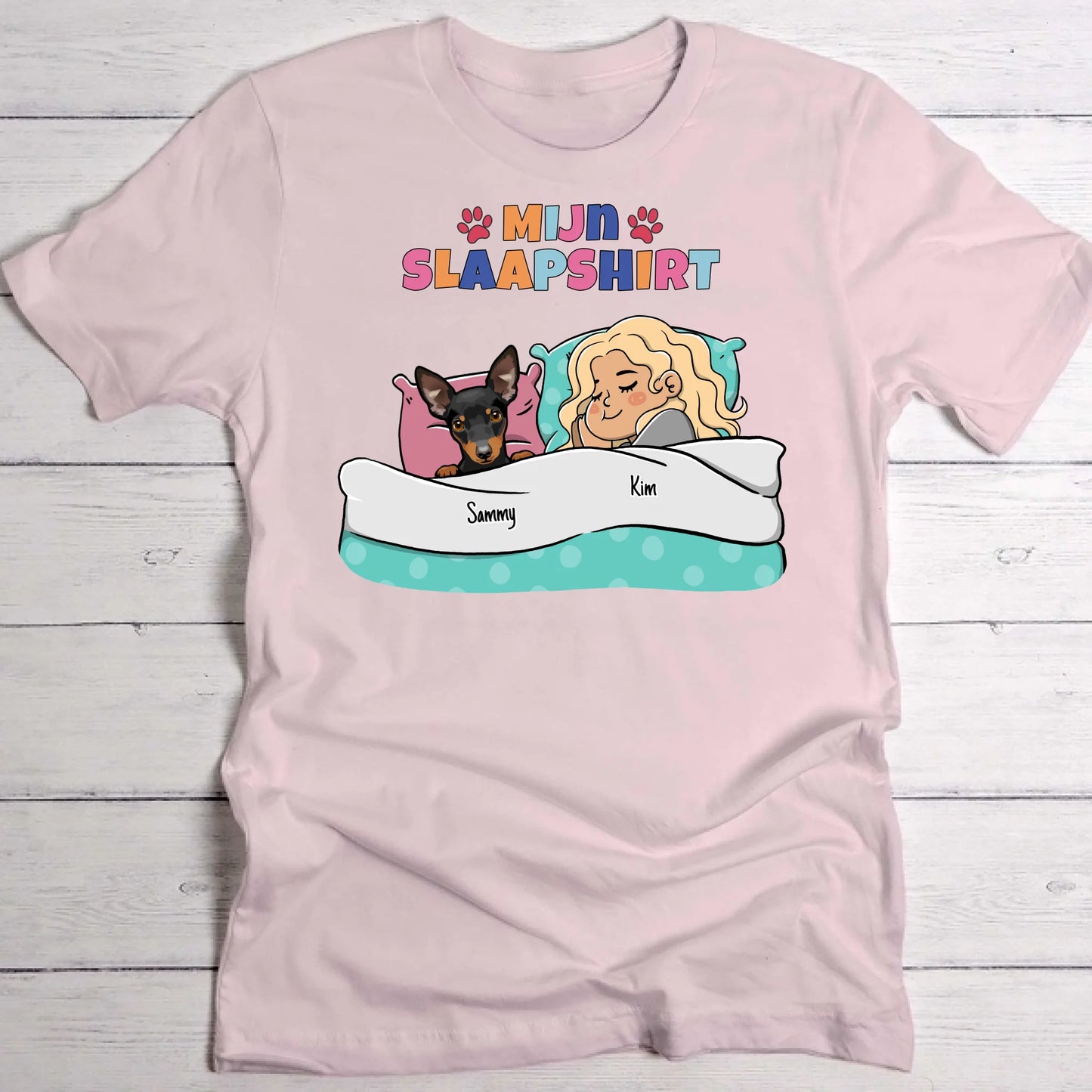 Mijn officiële slaapshirt - Gepersonaliseerde T-shirt