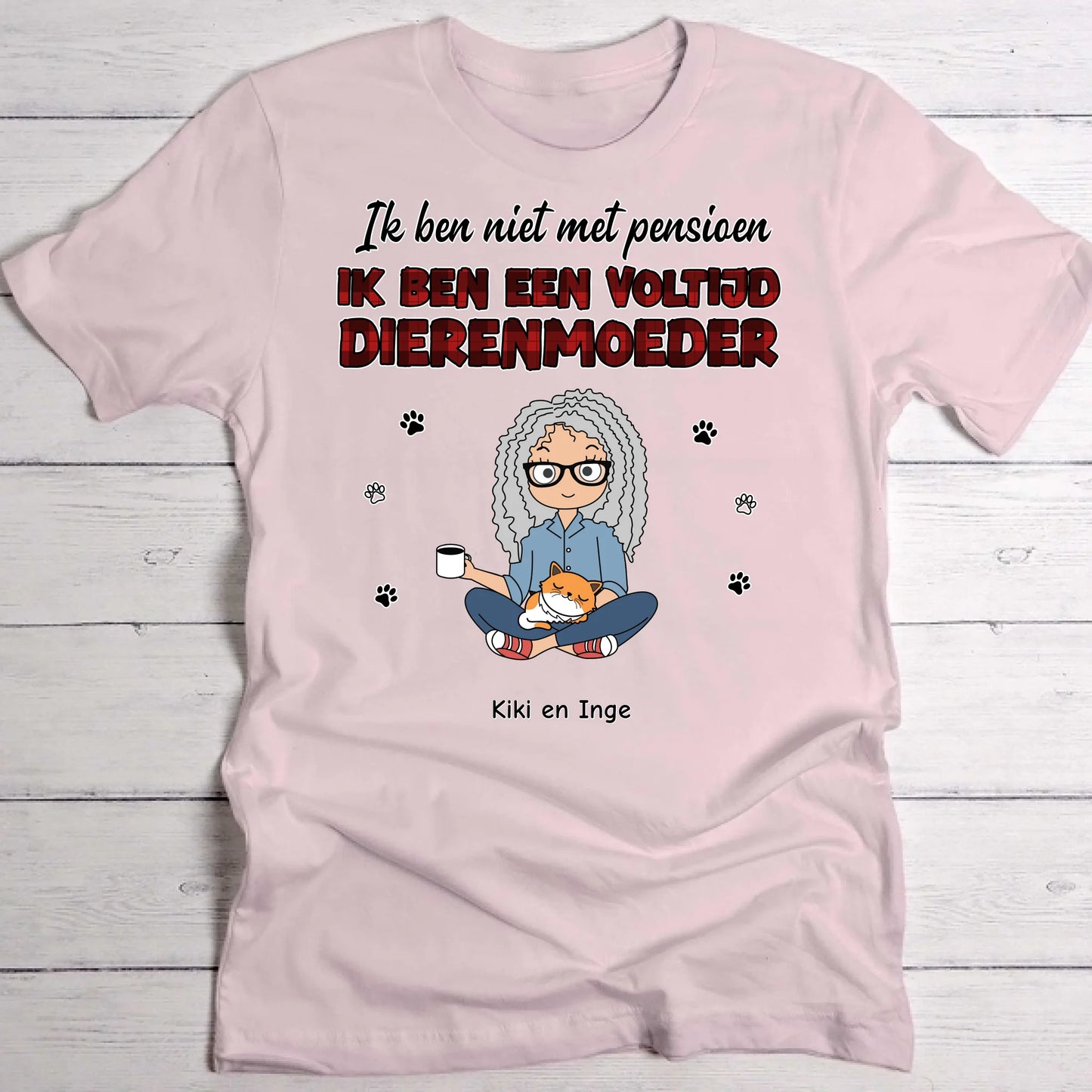 Voltijd huisdierouders - Gepersonaliseerde T-Shirt
