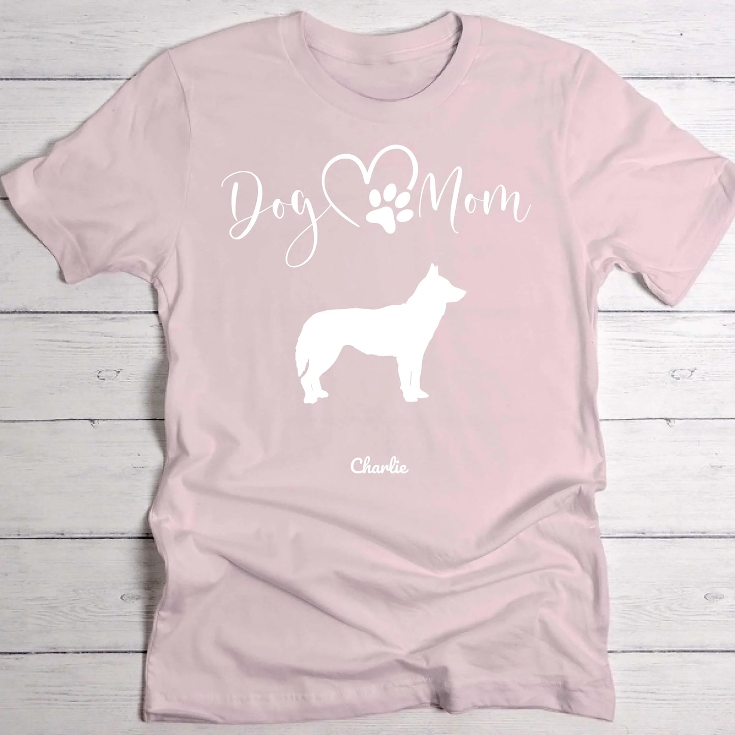 Silhouettes Hondenmama - Gepersonaliseerde T-Shirt