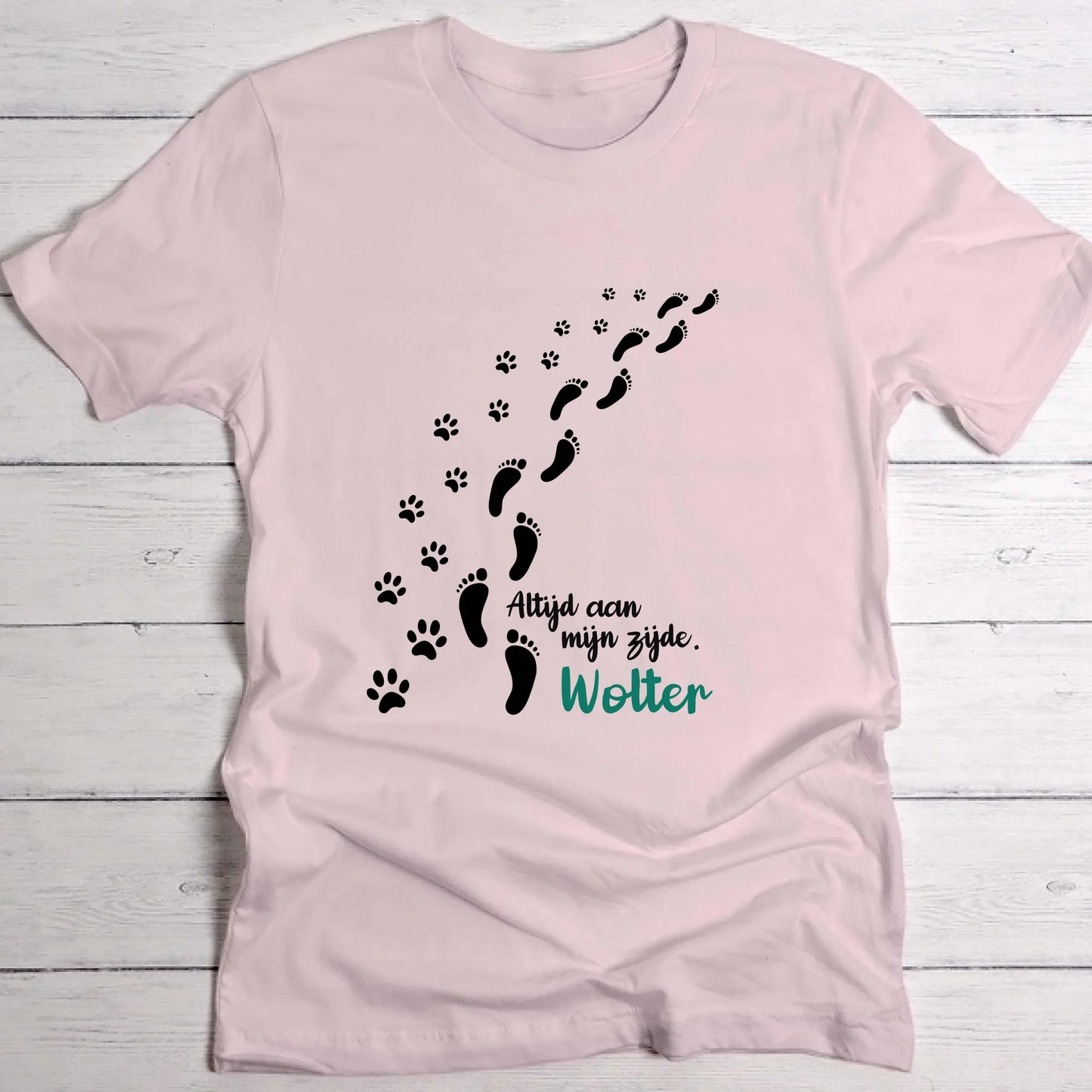 Altijd aan mijn zijde - Gepersonaliseerde T-Shirt