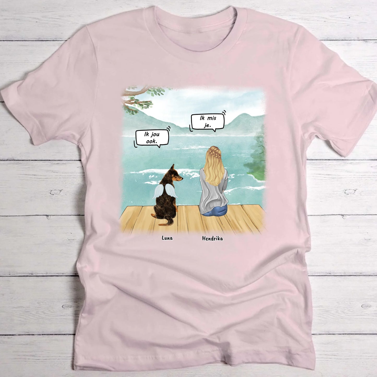 Ik mis je - Gepersonaliseerde T-Shirt
