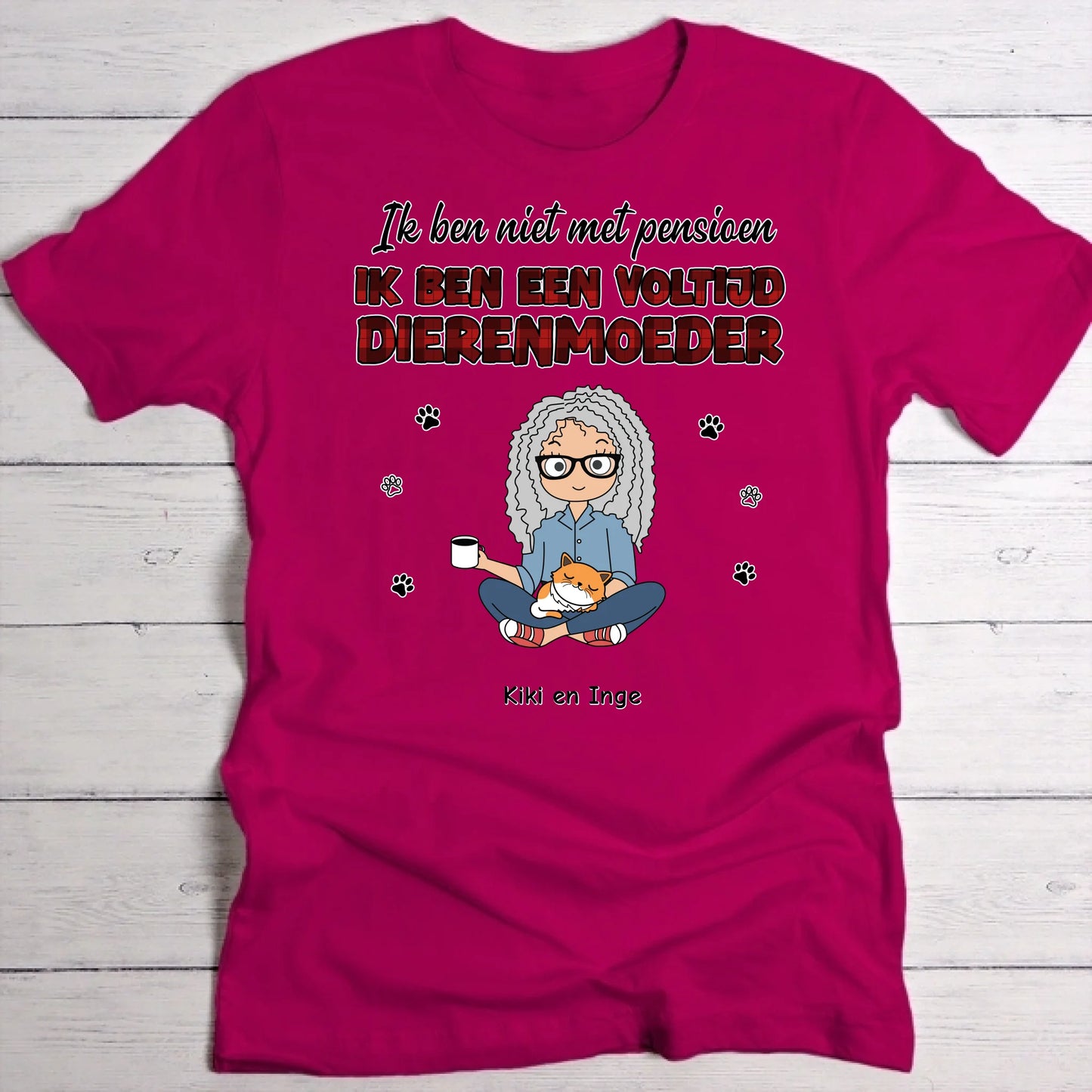 Voltijd huisdierouders - Gepersonaliseerde T-Shirt