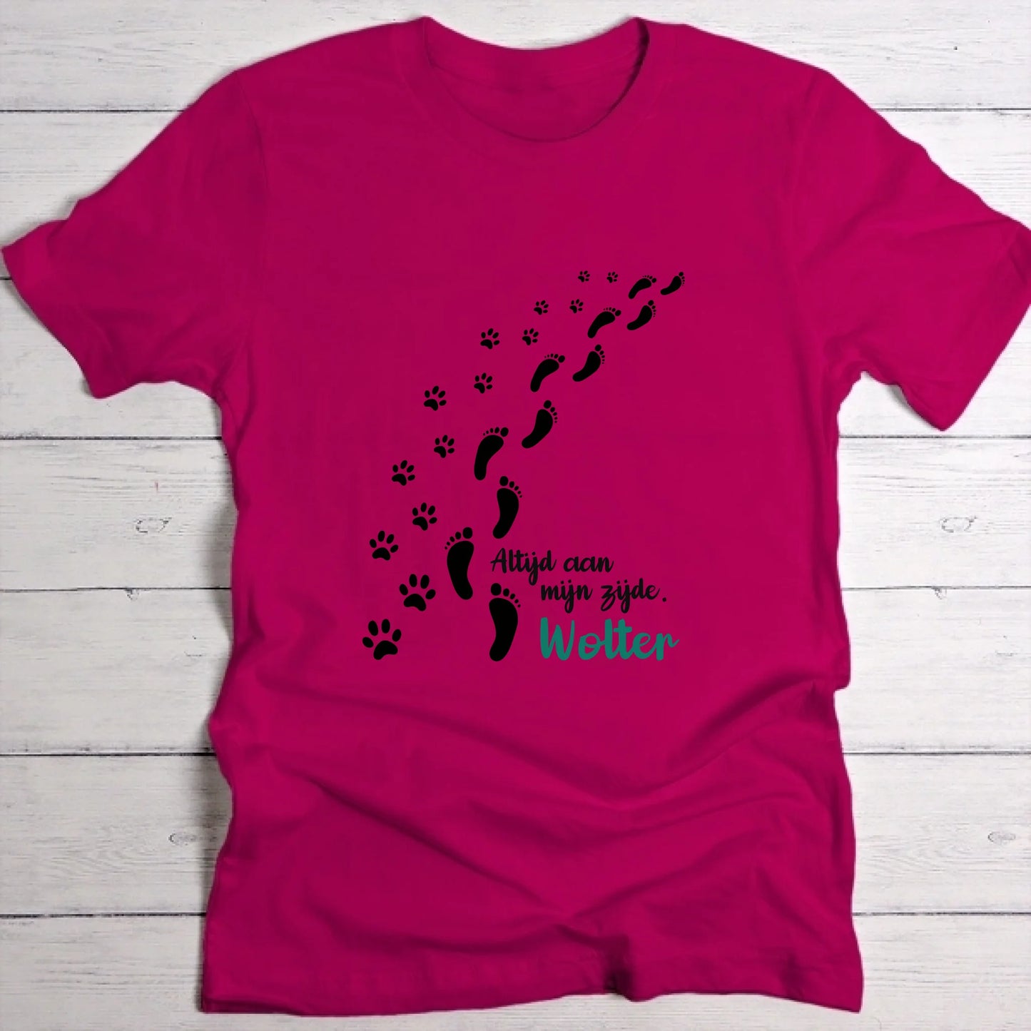 Altijd aan mijn zijde - Gepersonaliseerde T-Shirt