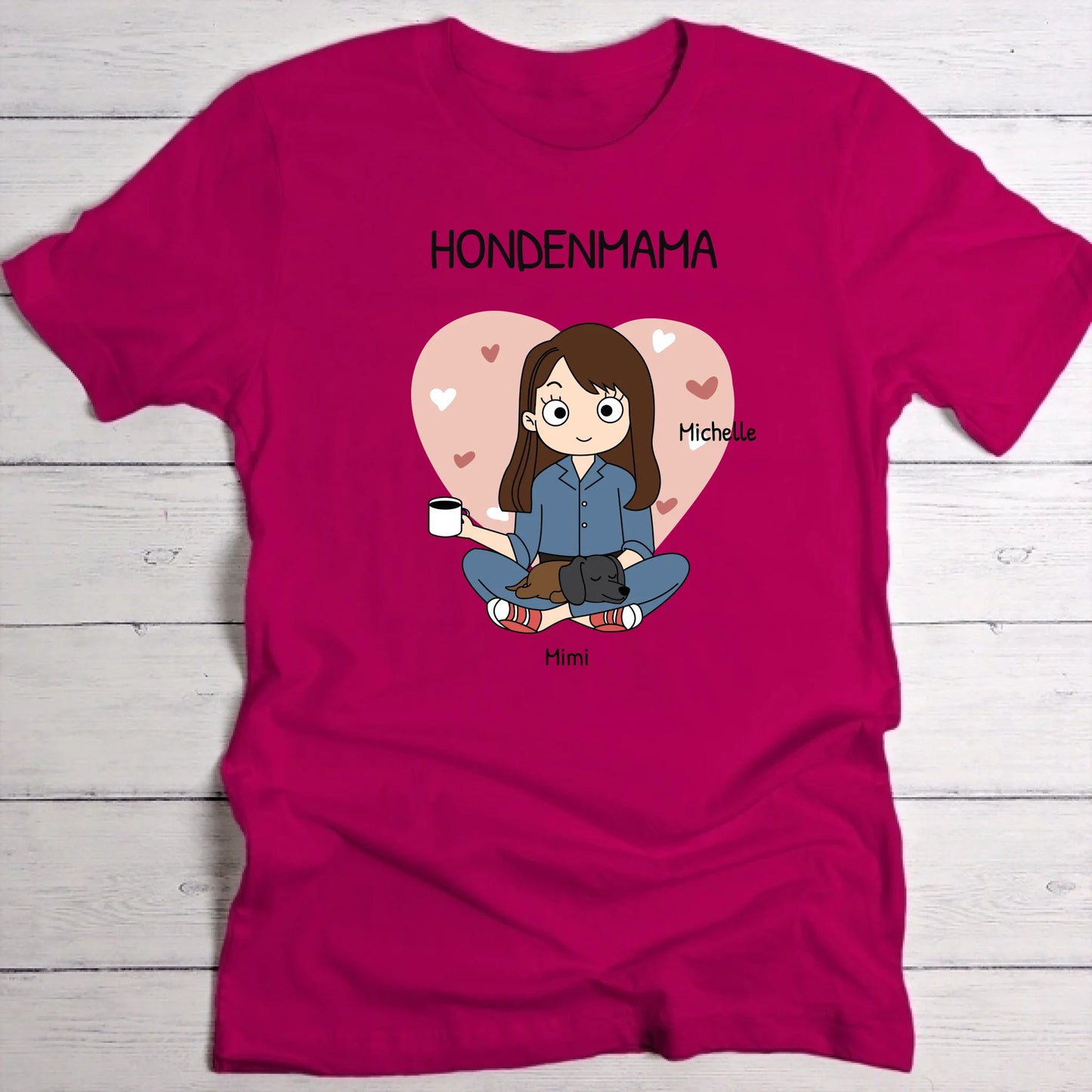 Pet parent - Gepersonaliseerde T-Shirt (Comic Style)