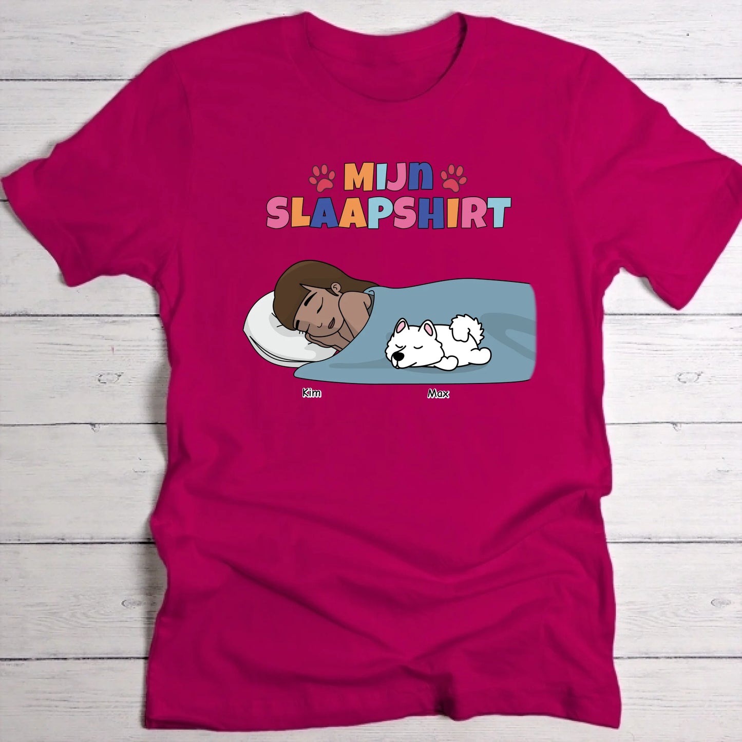 Mijn slaapshirt - Gepersonaliseerde T-Shirt