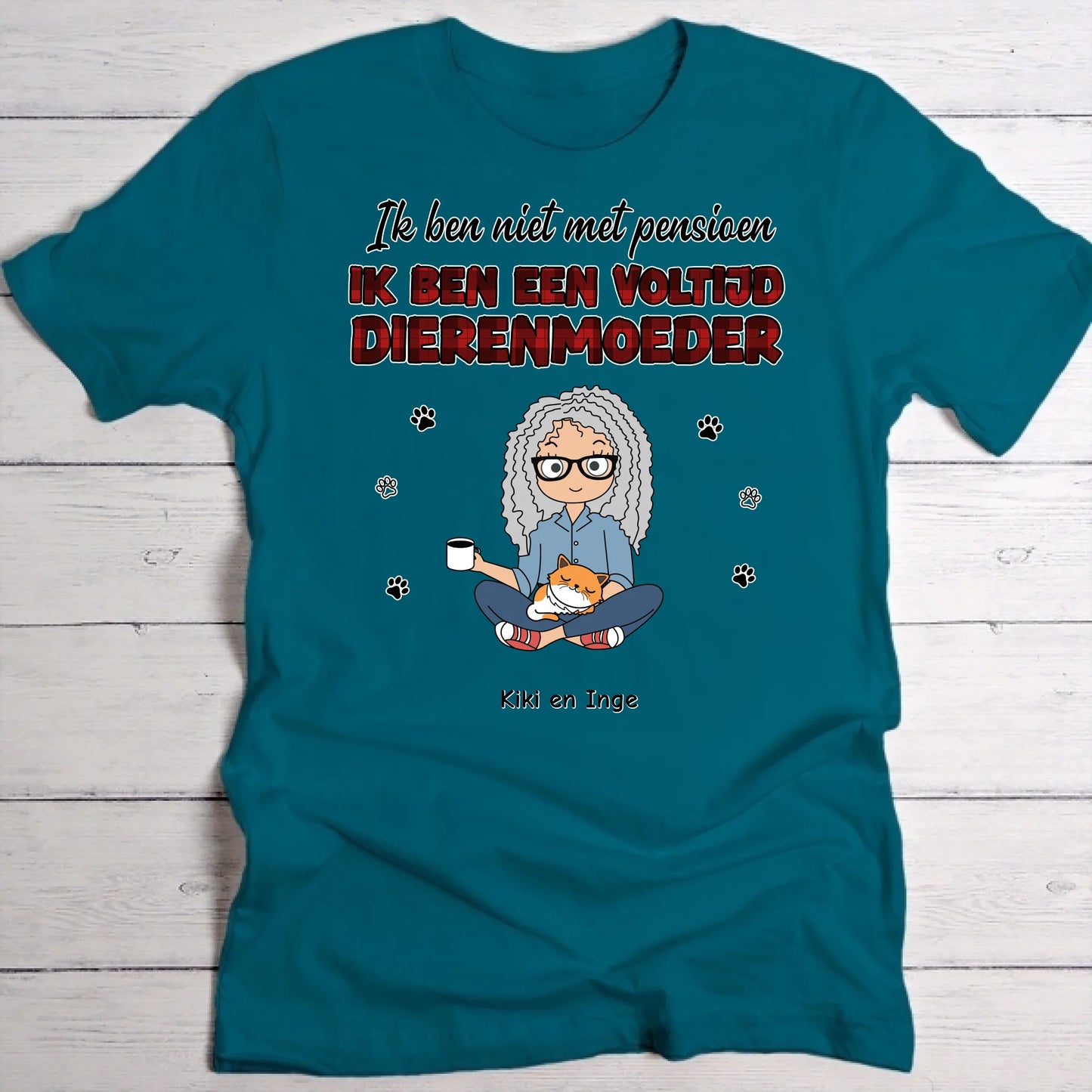 Voltijd huisdierouders - Gepersonaliseerde T-Shirt