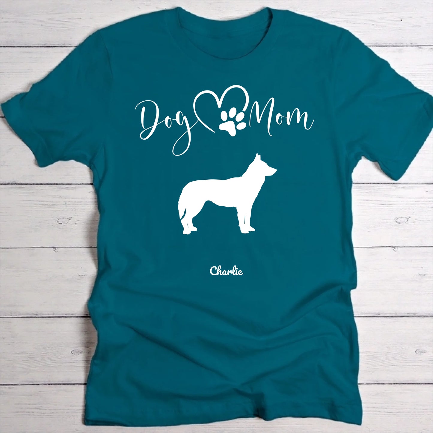 Silhouettes Hondenmama - Gepersonaliseerde T-Shirt