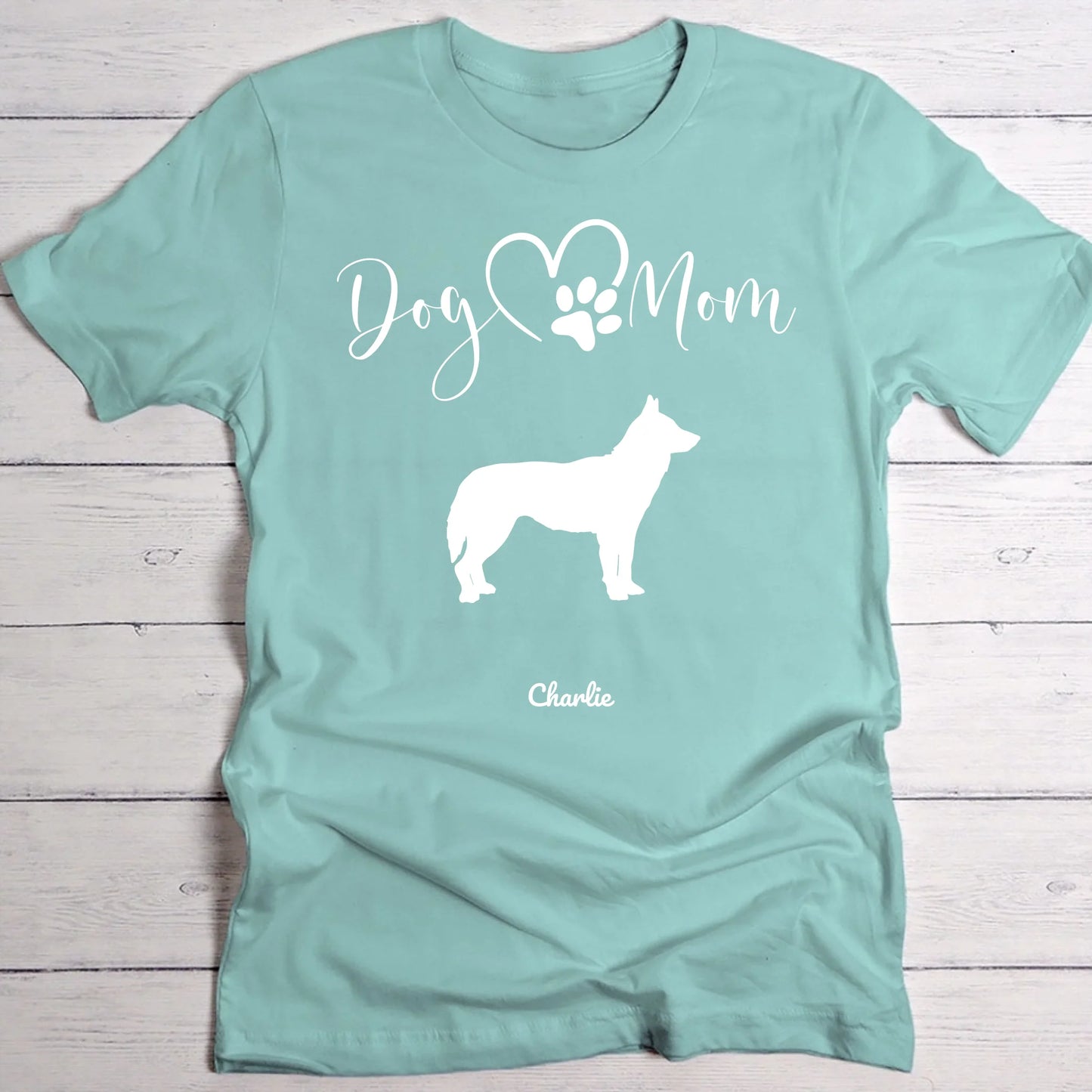 Silhouettes Hondenmama - Gepersonaliseerde T-Shirt