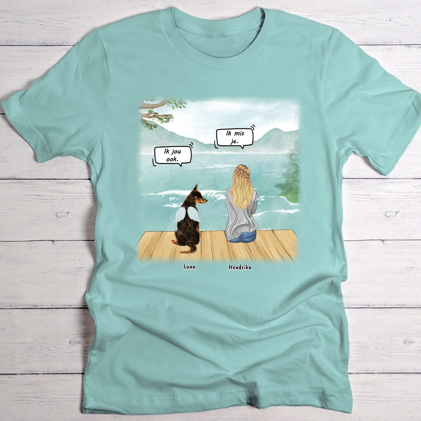 Ik mis je - Gepersonaliseerde T-Shirt