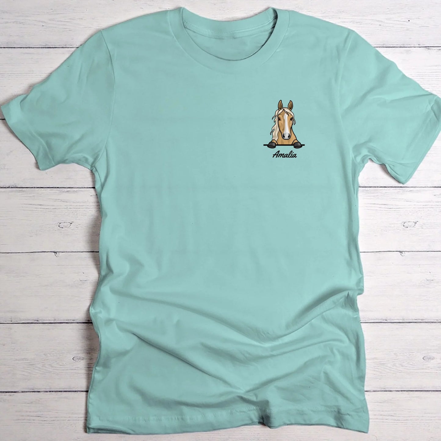 Spionerende paarden - Gepersonaliseerd T-Shirt