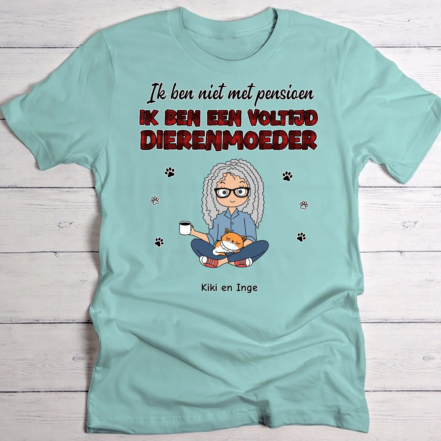 Voltijd huisdierouders - Gepersonaliseerde T-Shirt