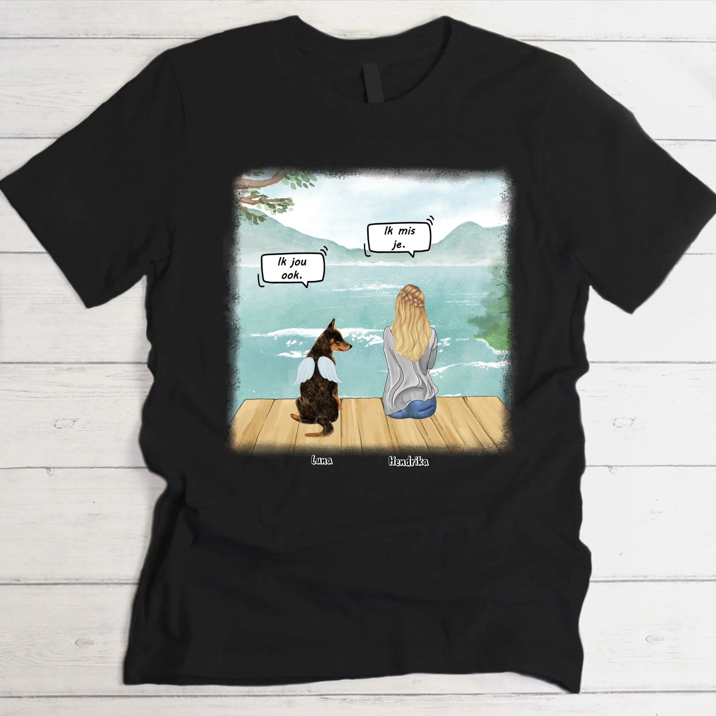 Ik mis je - Gepersonaliseerde T-Shirt