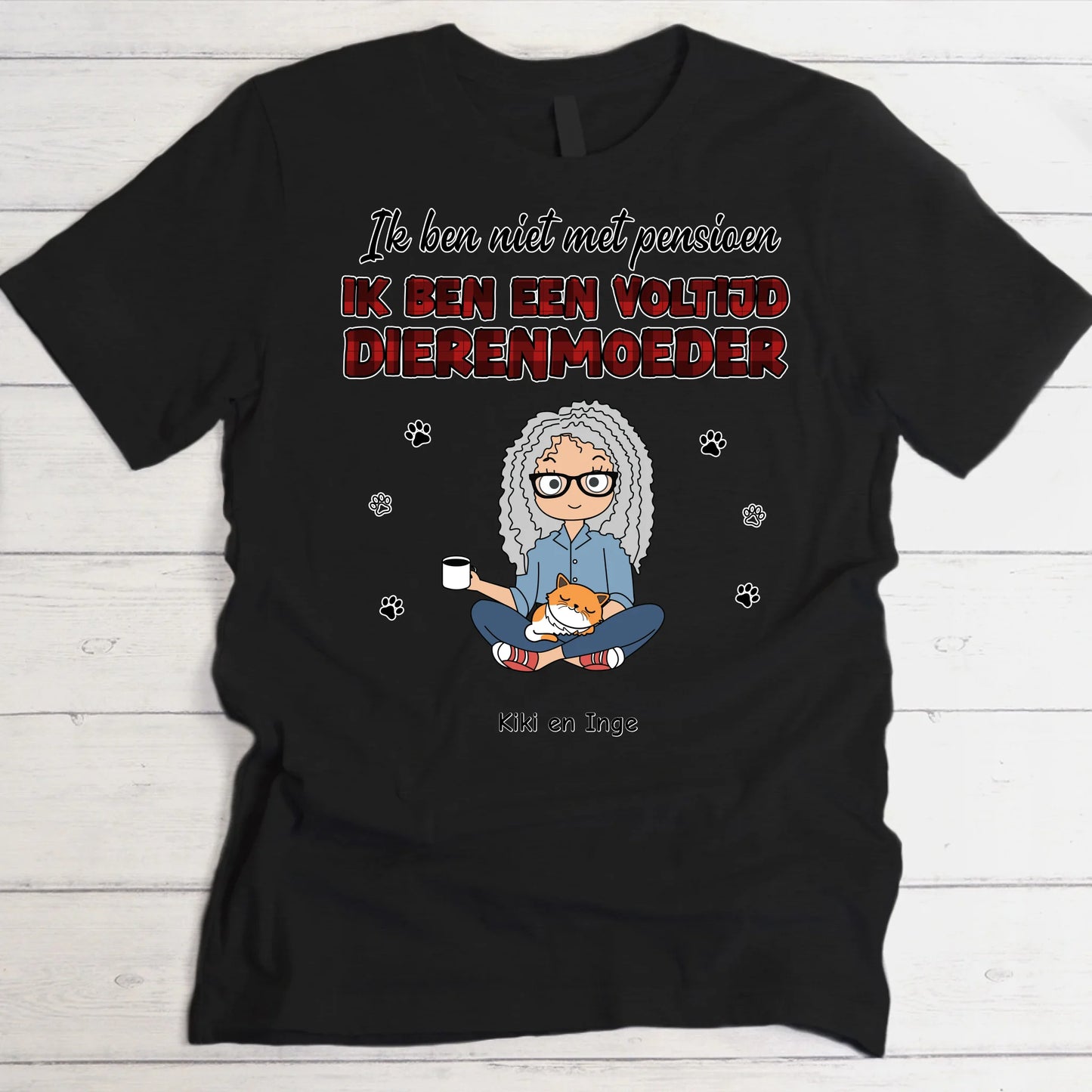 Voltijd huisdierouders - Gepersonaliseerde T-Shirt