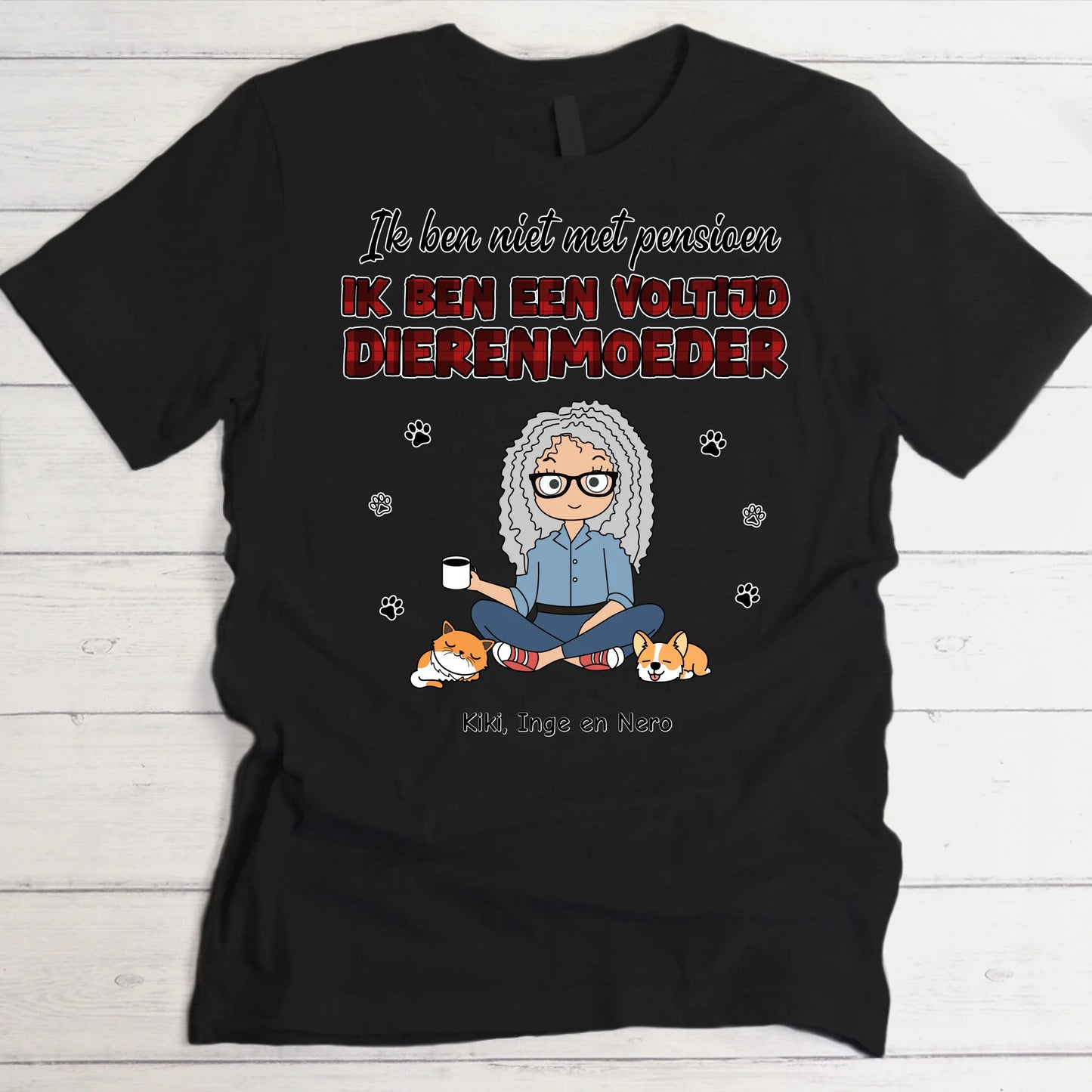 Voltijd huisdierouders - Gepersonaliseerde T-Shirt