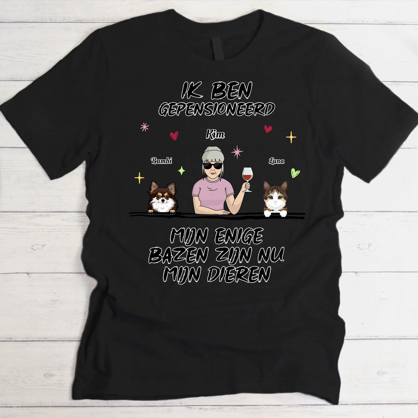 Ik ben gepensioneerd - Gepersonaliseerd T-Shirt