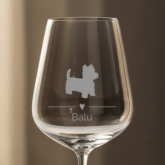 Mijn honden - Gepersonaliseerde wijnglas