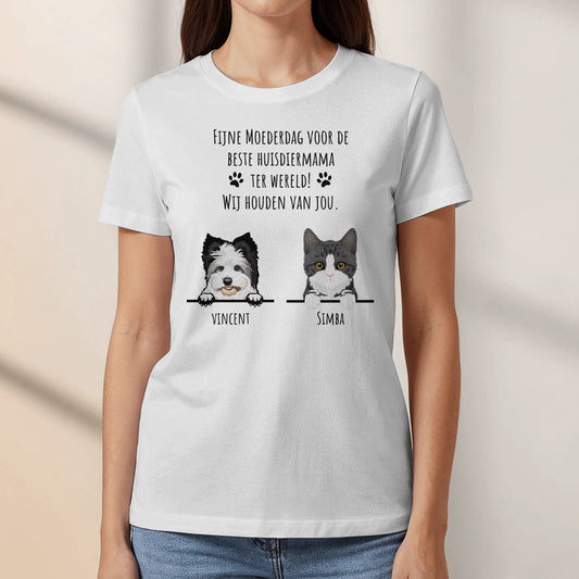 Fijne Moederdag - Gepersonaliseerde T-Shirt