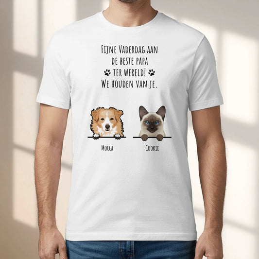 Fijne vaderdag - Gepersonaliseerd T-Shirt