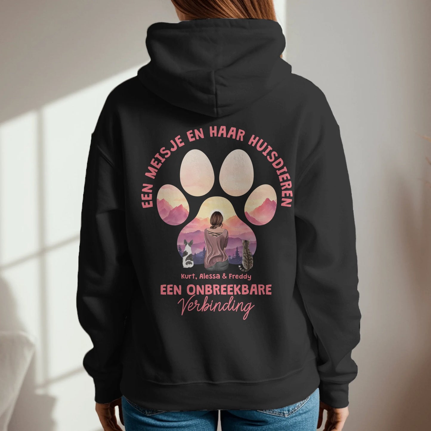 Onbreekbare verbinding - Gepersonaliseerde hoodie