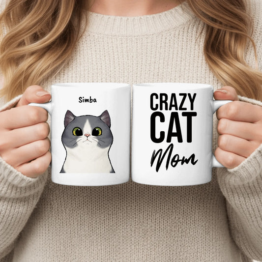 Gepersonaliseerde mok - Nieuwsgierige katten
