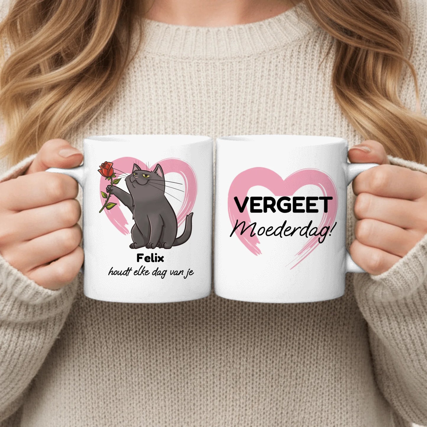 Jouw kat houdt van jou - Gepersonaliseerde mok