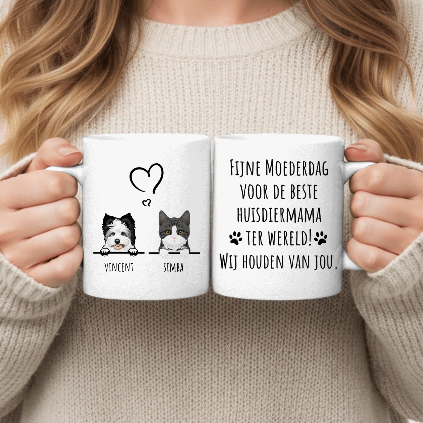 Fijne Moederdag - Gepersonaliseerde mok
