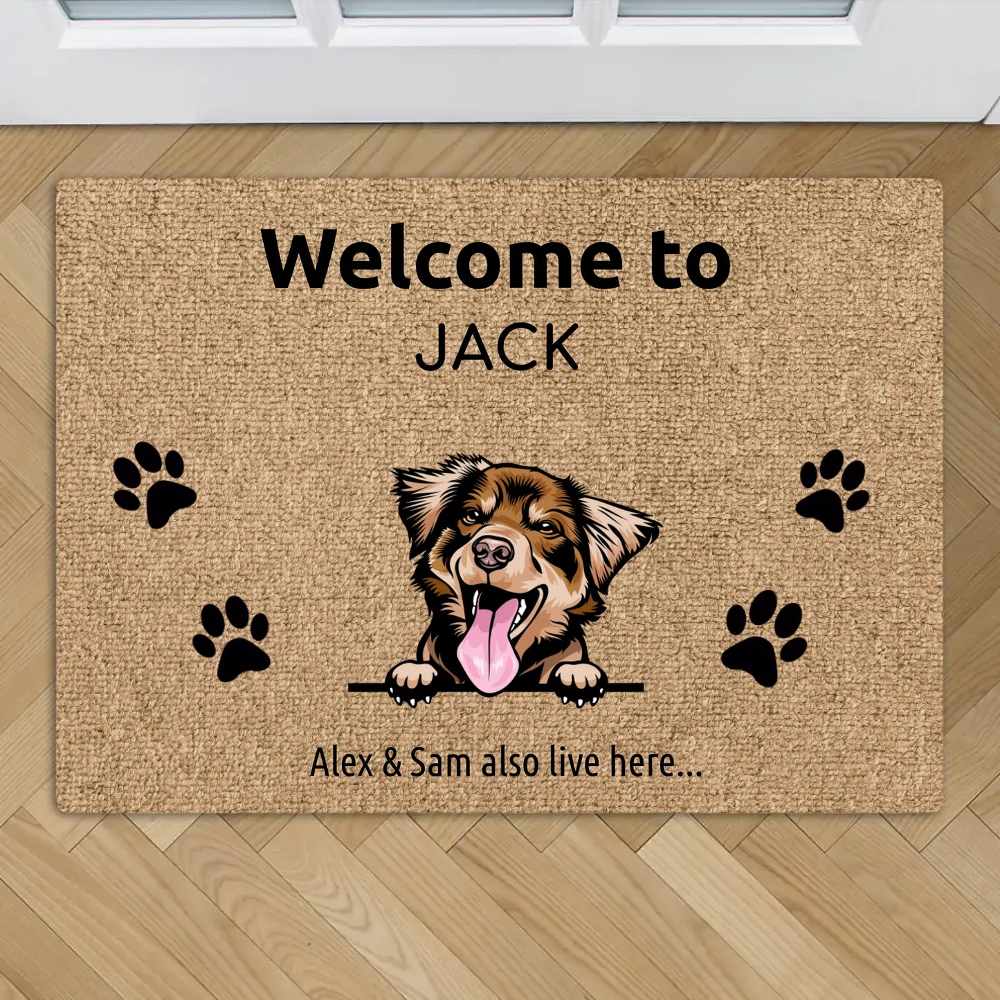 Welcome to - Custom pet doormat