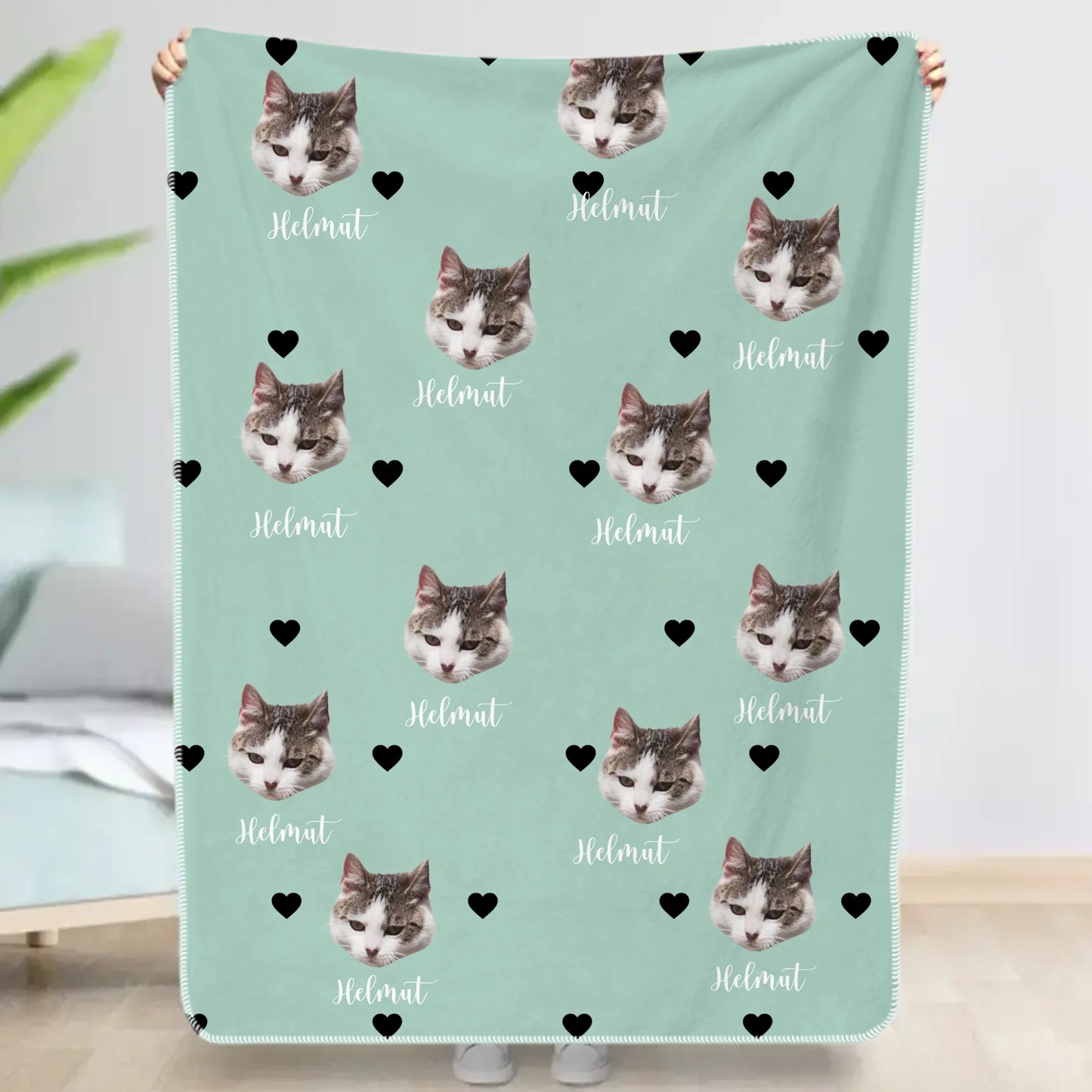 Dierenhoofden - Gepersonaliseerde deken