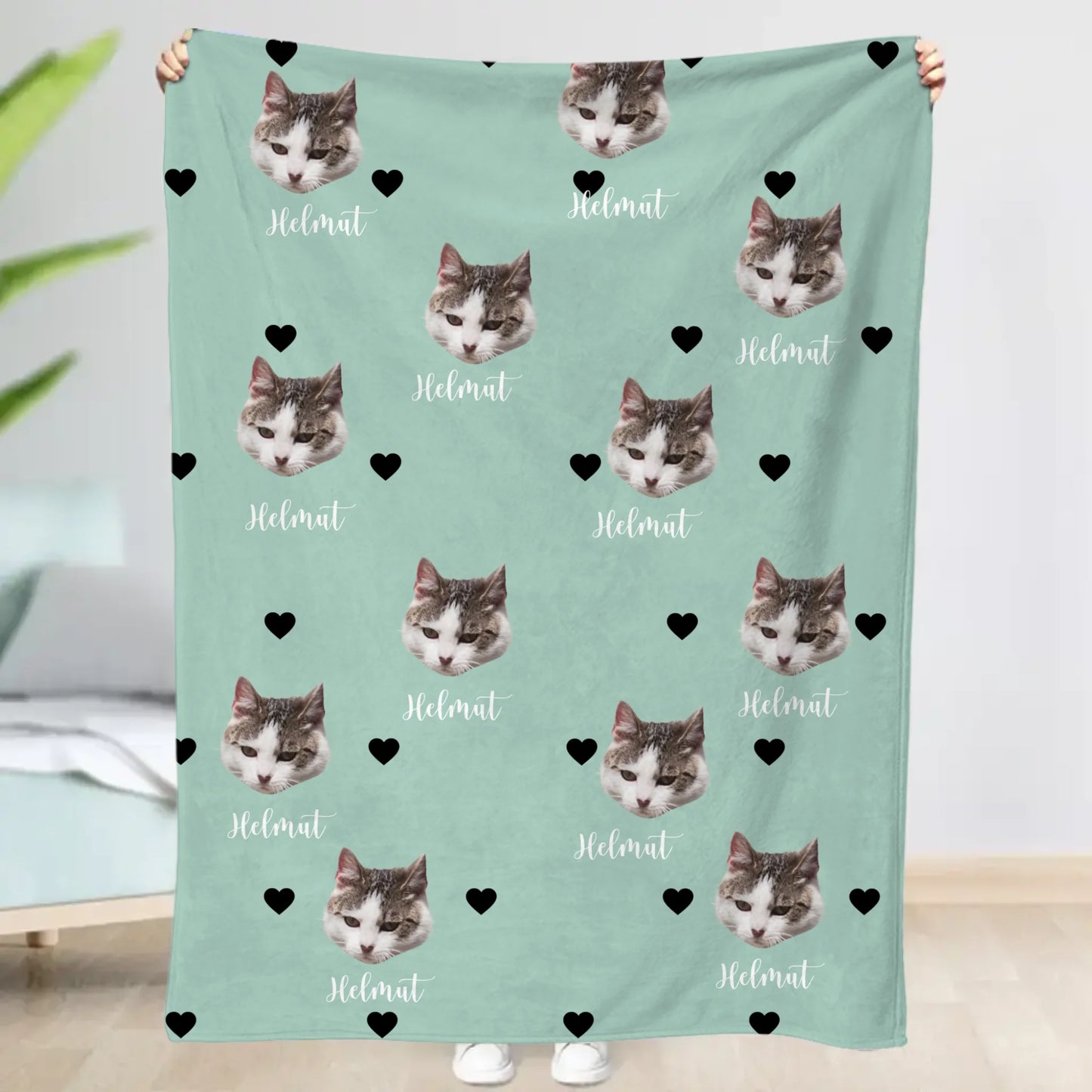 Dierenhoofden - Gepersonaliseerde deken