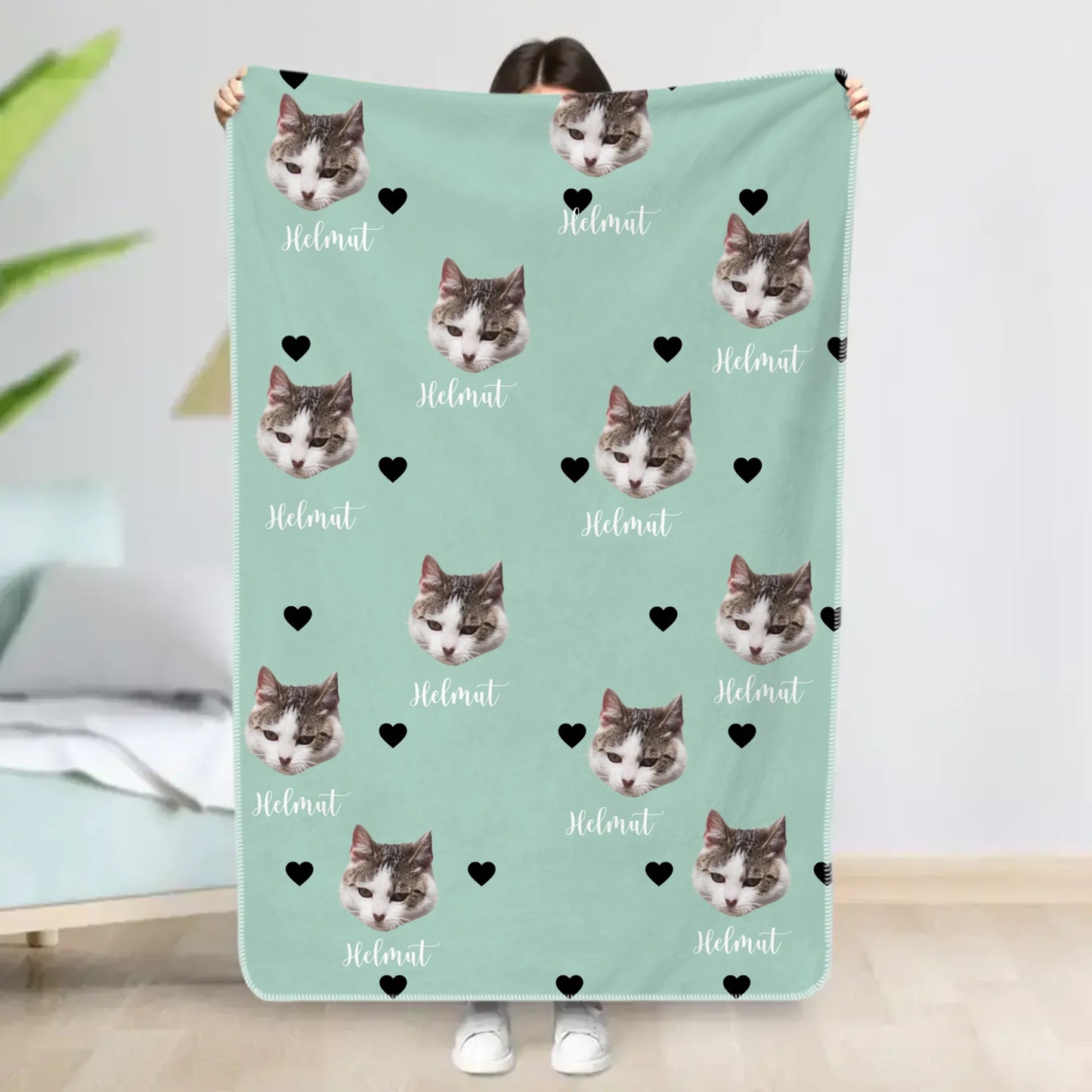 Dierenhoofden - Gepersonaliseerde deken