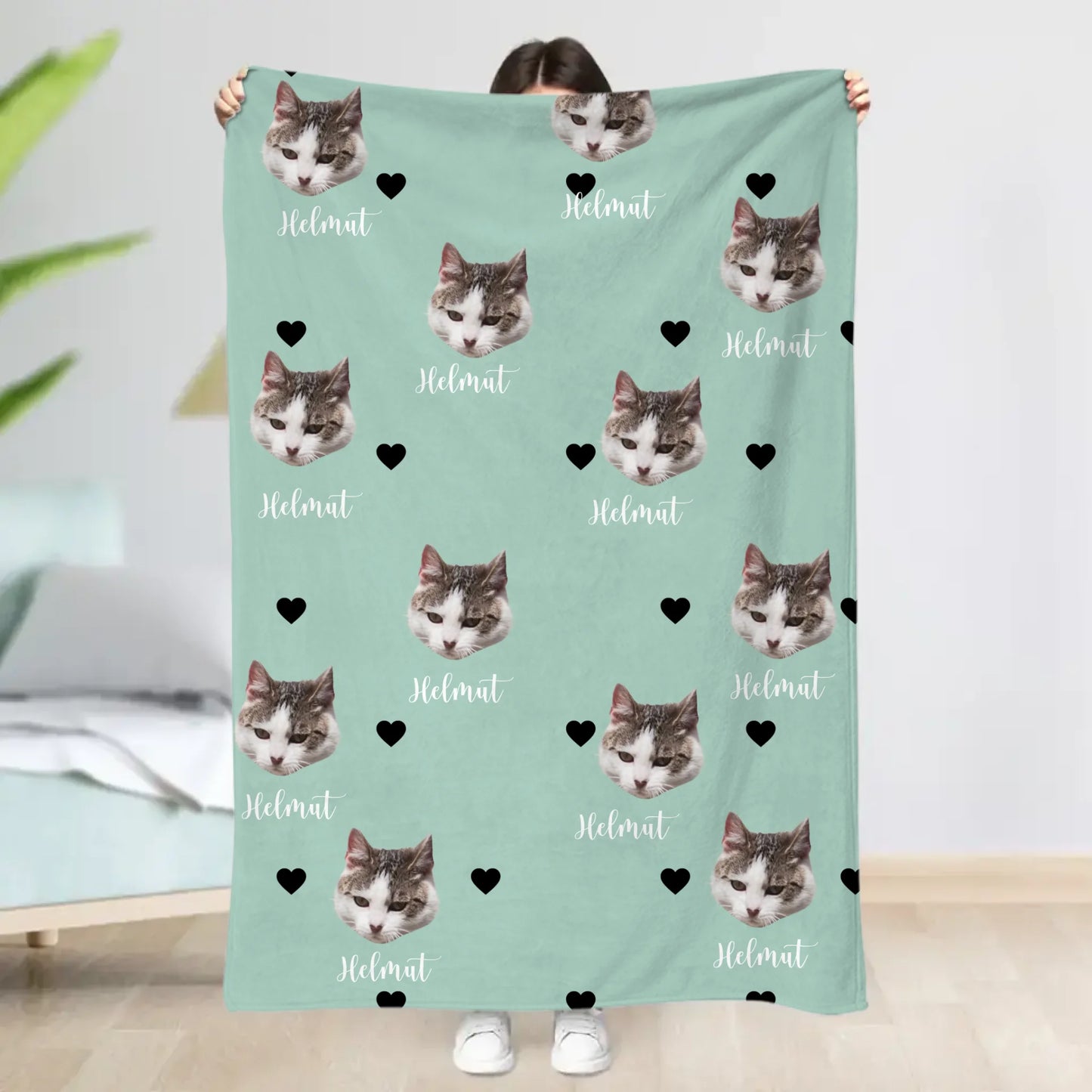 Dierenhoofden - Gepersonaliseerde deken