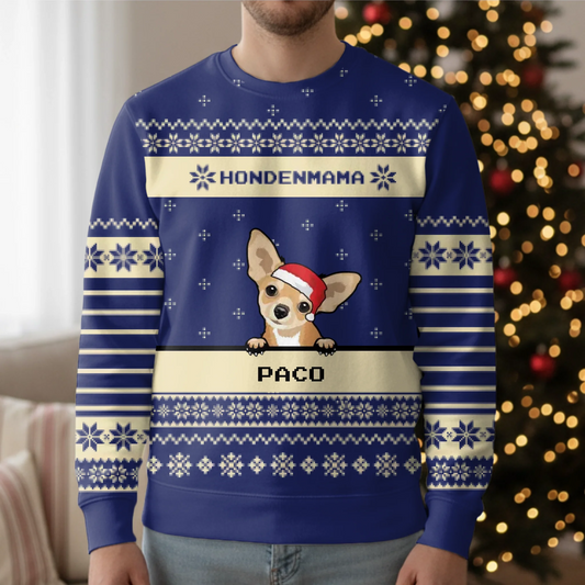 Huisdier ouders - Gepersonaliseerde Ugly Christmas Sweater