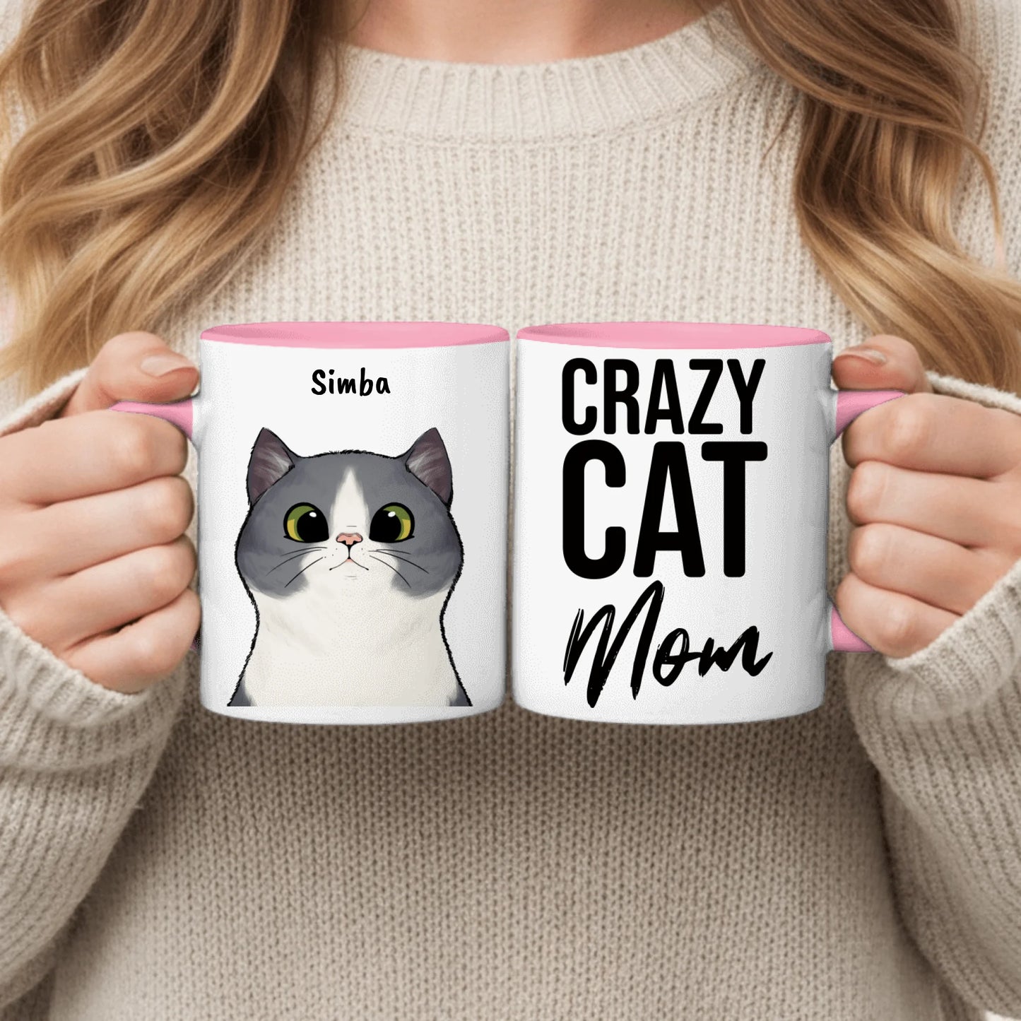 Nieuwsgierige katten - Gepersonaliseerde mok