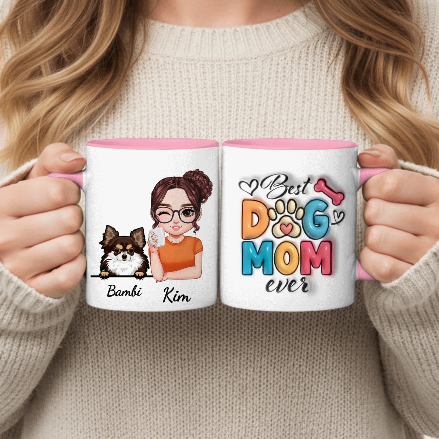 Best Pet Mom (3D look) - Gepersonaliseerde Mok