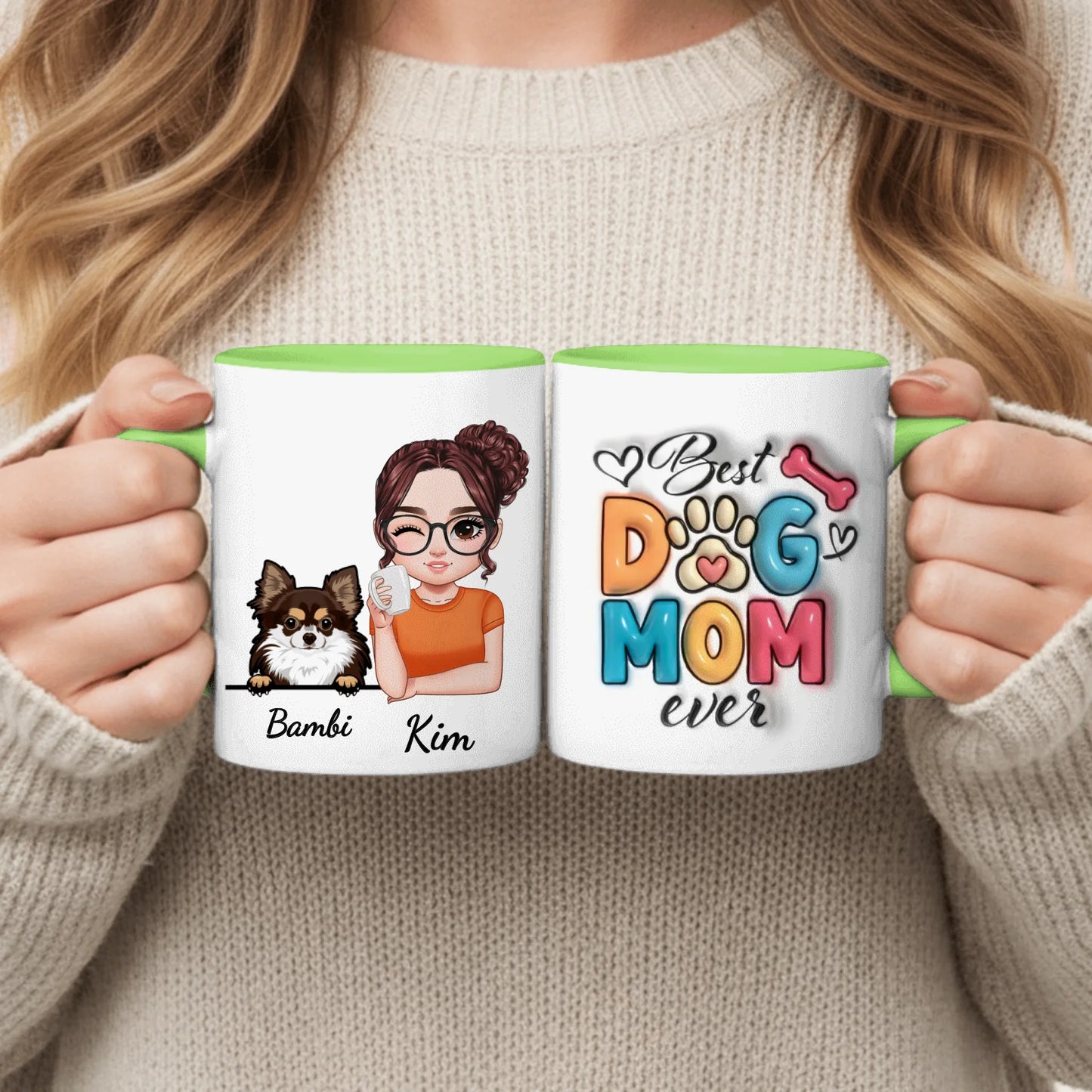 Best Pet Mom (3D look) - Gepersonaliseerde Mok