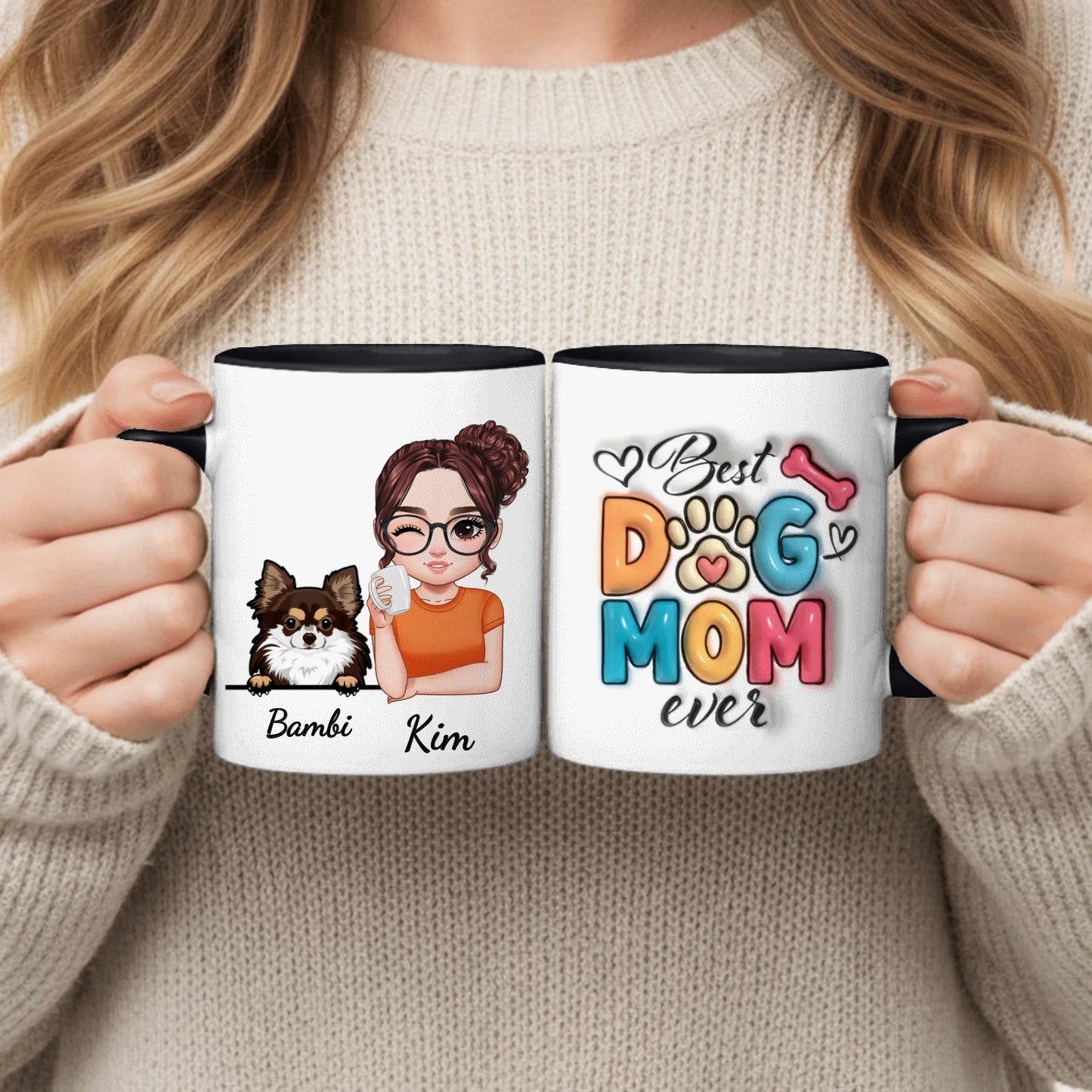 Best Pet Mom (3D look) - Gepersonaliseerde Mok