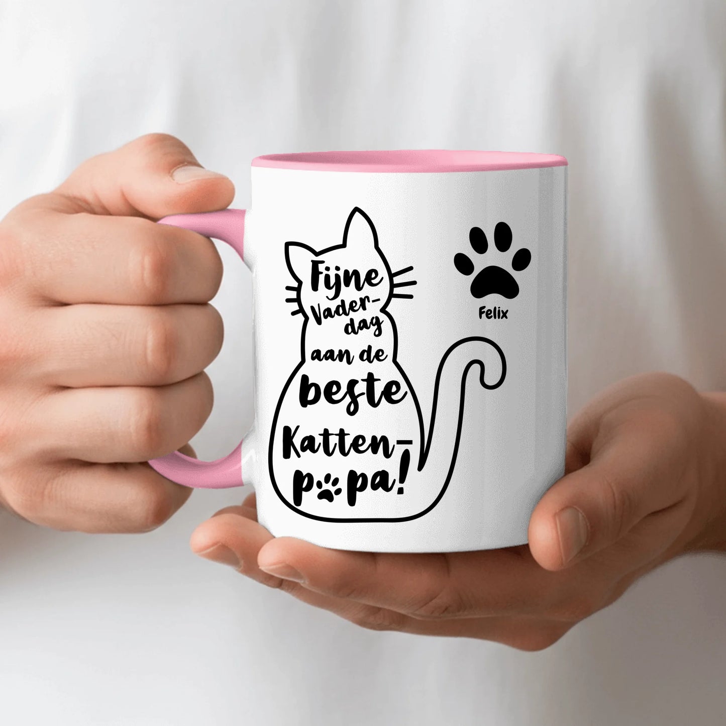 Beste Kattenpapa - Gepersonaliseerde Mok