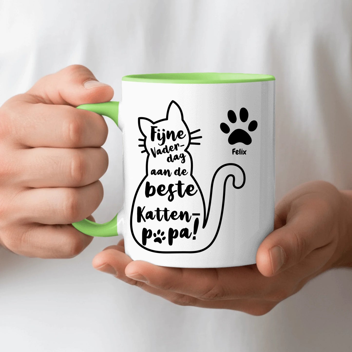 Beste Kattenpapa - Gepersonaliseerde Mok