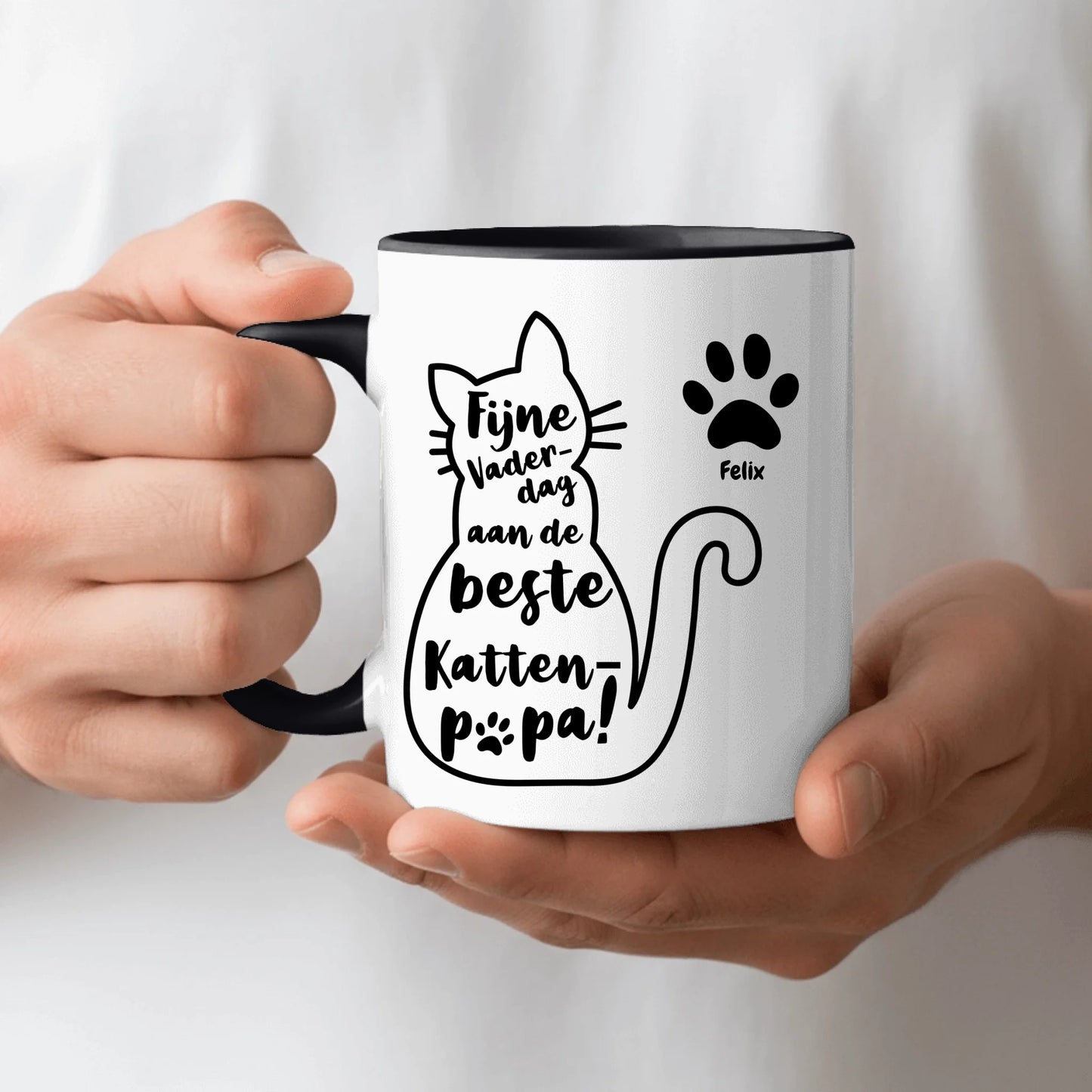 Beste Kattenpapa - Gepersonaliseerde Mok