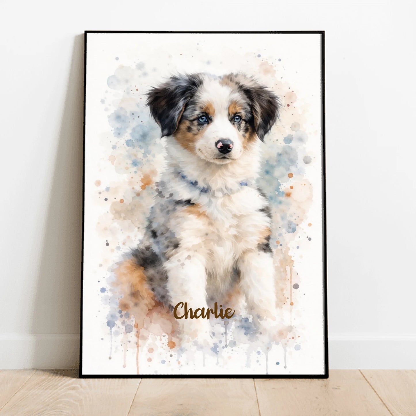 Realistisch Aquarelportret - Gepersonaliseerde Poster