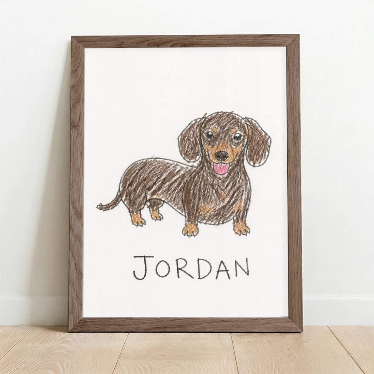 Framed Poster UK oak